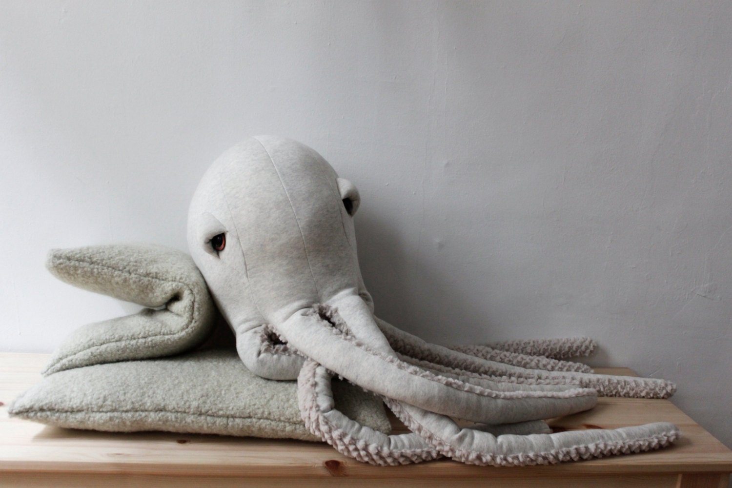 bigstuffed albino octopus