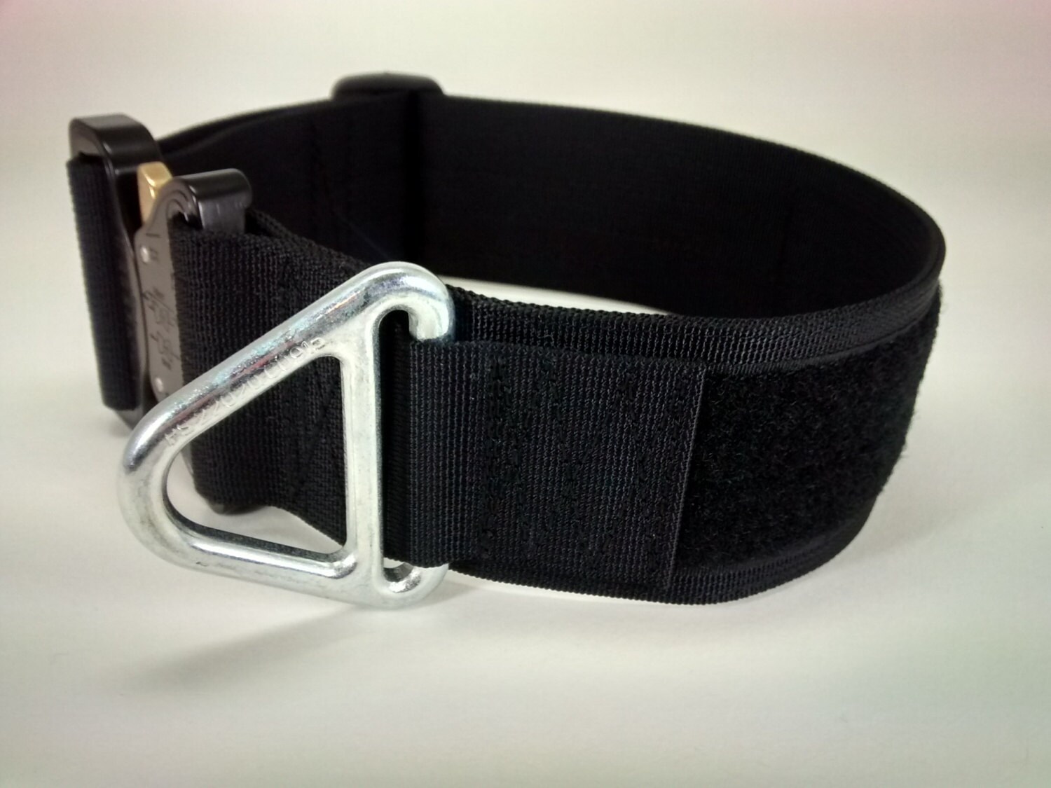 NEW Classic dog collar with Velcro Black 50mm/ 2inch COBRA