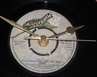 Bread If 7" vinyl record clock