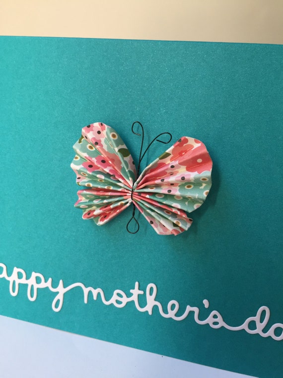 Mother's Day Card Butterfly Mother's Day Card Happy