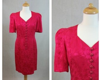 Robe Topshop Thé Rose Glamour Boutonnée - Taille XS - Occasion Très Bon état