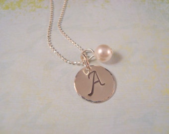 INITIAL NECKLACE In Sterling Silver