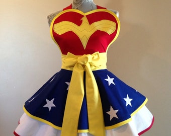 Wonder Woman - Wonder Woman apron - Costume apron - aprons - Wonder Woman costume