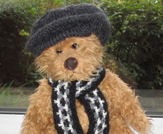 flat cap for teddy bear