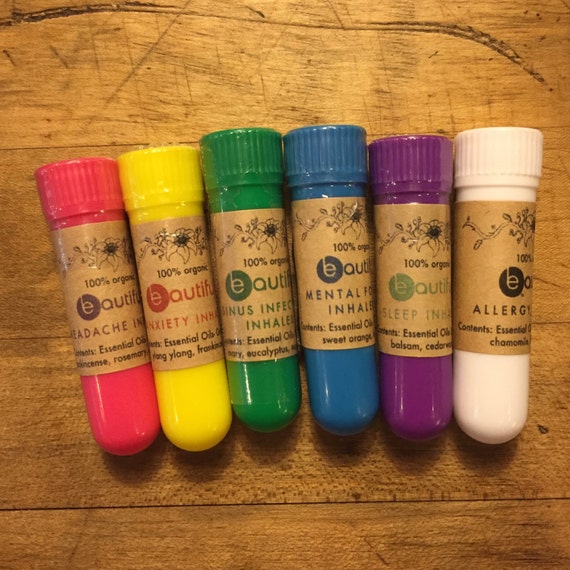 Essential Oil Inhaler Variety Pack of 6