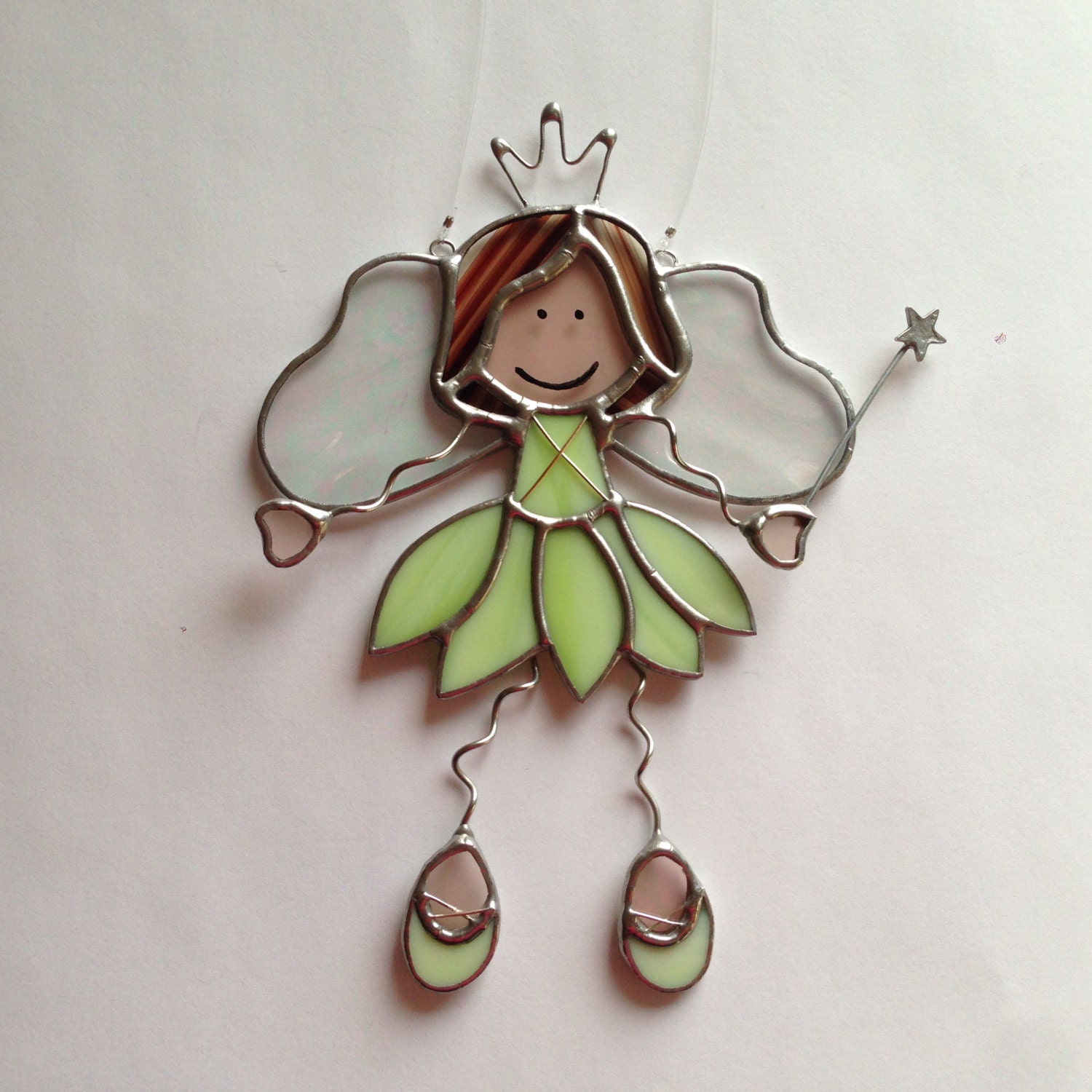 stained glass fairy figurine