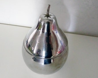Metal PEAR, ice cube tray. The 1970s cult object. Vintage