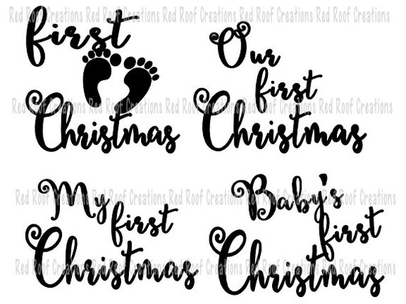 Download Items similar to First Christmas SVG, Our first Christmas ...