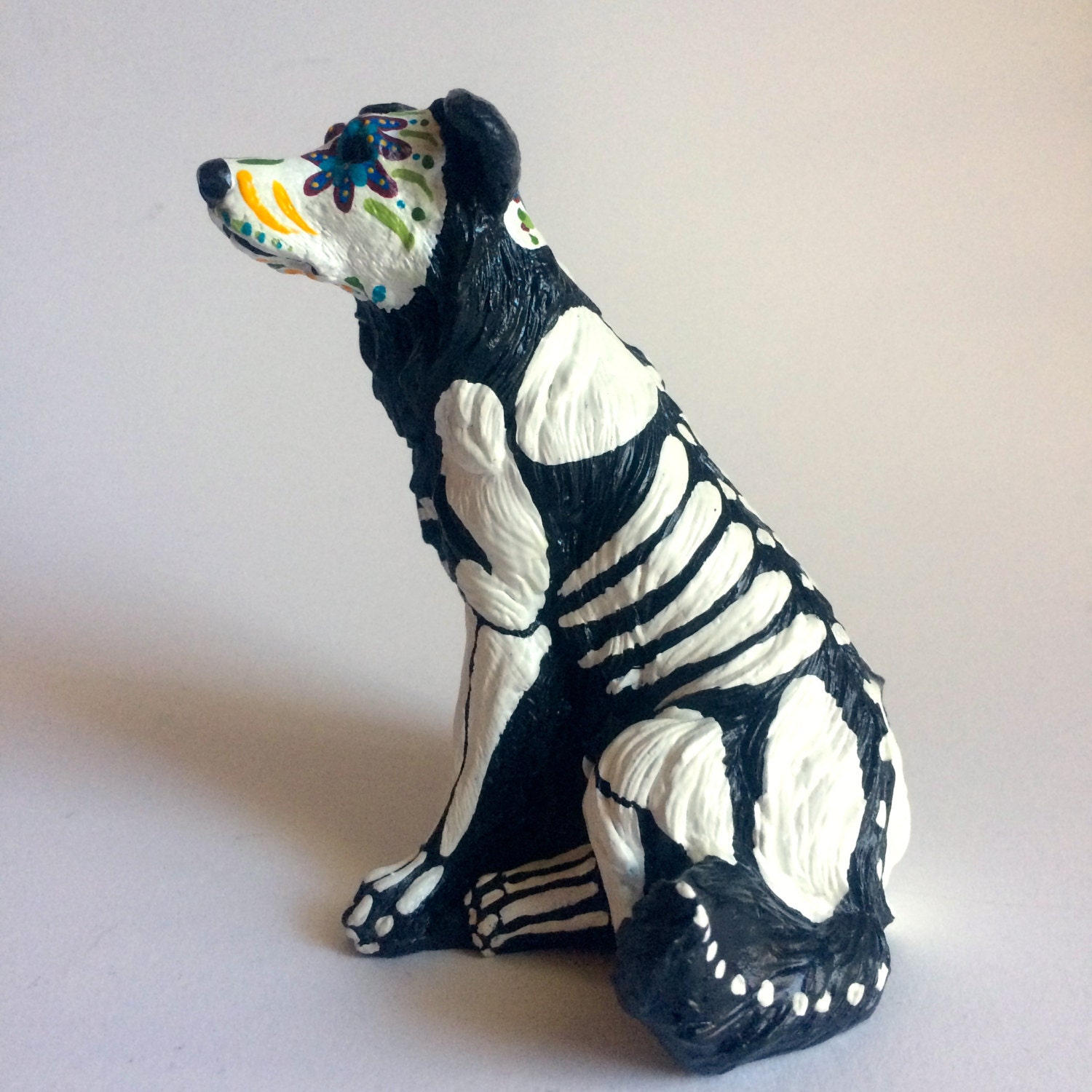 border collie dog statues