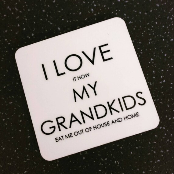 Download I love my grandkids magnet Grandparents gift Grandparent