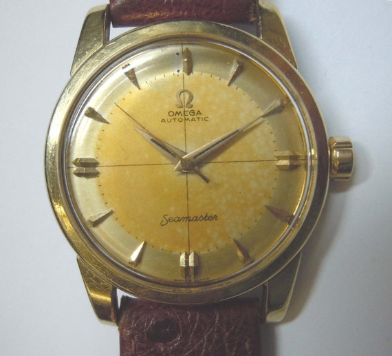 1958 Mens Omega 501 Seamaster Automatic Watch Champagne
