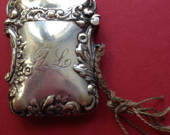 Art Nouveau Silver Plated Vesta Case