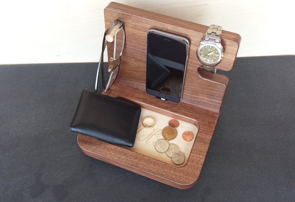 Wooden Charging Station Gifts for men Gift Ideas by 