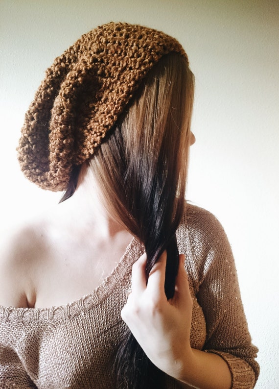 Oversized Slouchy Crochet Beanie By Zaiguu On Etsy