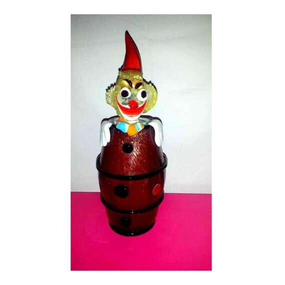 Vintage Murano Art Glass Clown VaseMurano by JunkYardBlonde