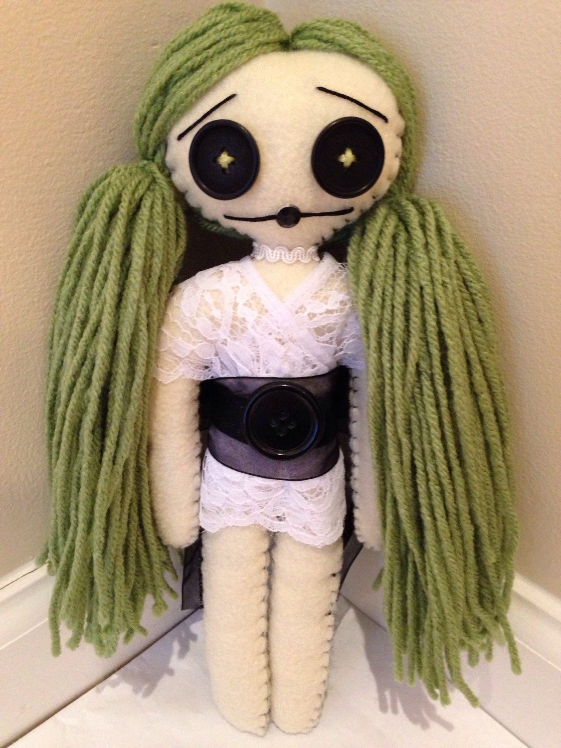 plush dolls with yarn hair