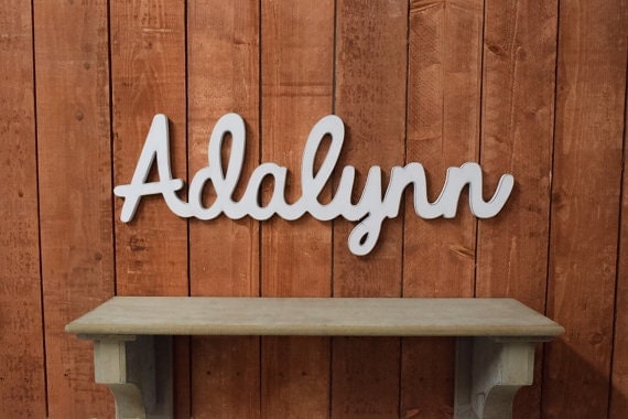 Adalynn Baby Name Wooden Sign Nursery Decor Baby name