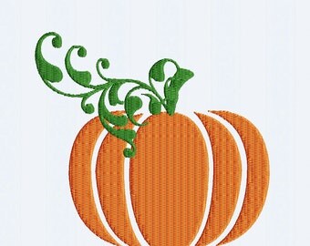 Pumpkin Embroidery Design Thanksgiving, Fall INSTANT DOWNLOAD digital file in Exp, Hus, Jef, Pes, Vip and xxx