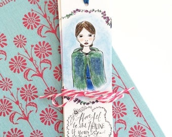 Literary bookmark set - illustrated - bookmarks - colorful