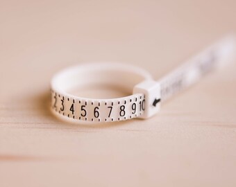 Plastic Ring Sizer - Reusable Finger Measuring Tool
