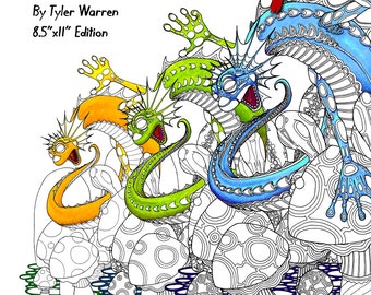 Level Up! A Progressive Adult Coloring Book - Creative Coloring from Calm to Complex 8.5" x 11" Edition