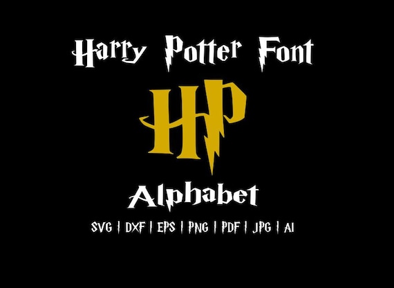 Harry Potter Font Wizard Hogwarts Alphabet SVG by Vinyldecalsworld