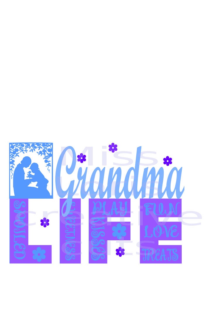 Download Grandma Life kisses love sweetness SVG Cut file Cricut
