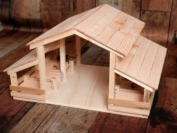 wooden toy barn