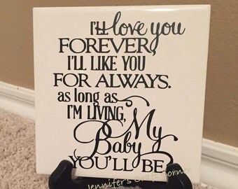 Personalized Gift, Baby Shower, New Baby, Nursery Decor, Gift for Daughter, My baby you'll be, New Mother, Gift for Daughter, bride from mom