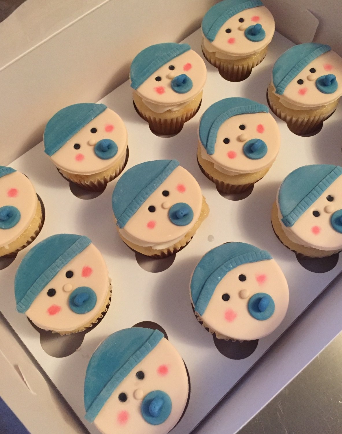 Baby Face Cupcake Toppers