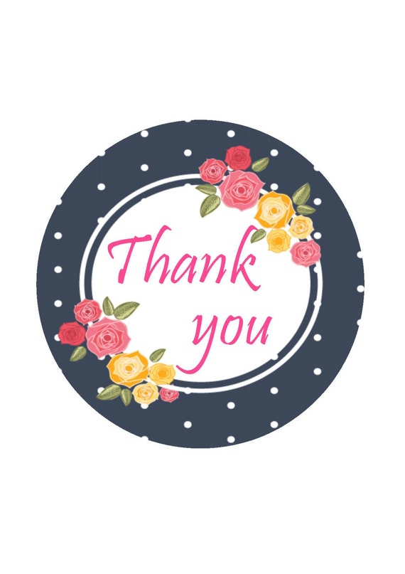 thank you card thank you stickers thank you labels favor