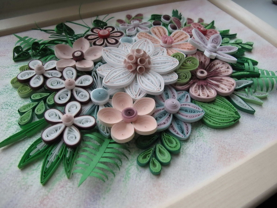 Original Paper Quilling Wall Art Breath of Spring perfect