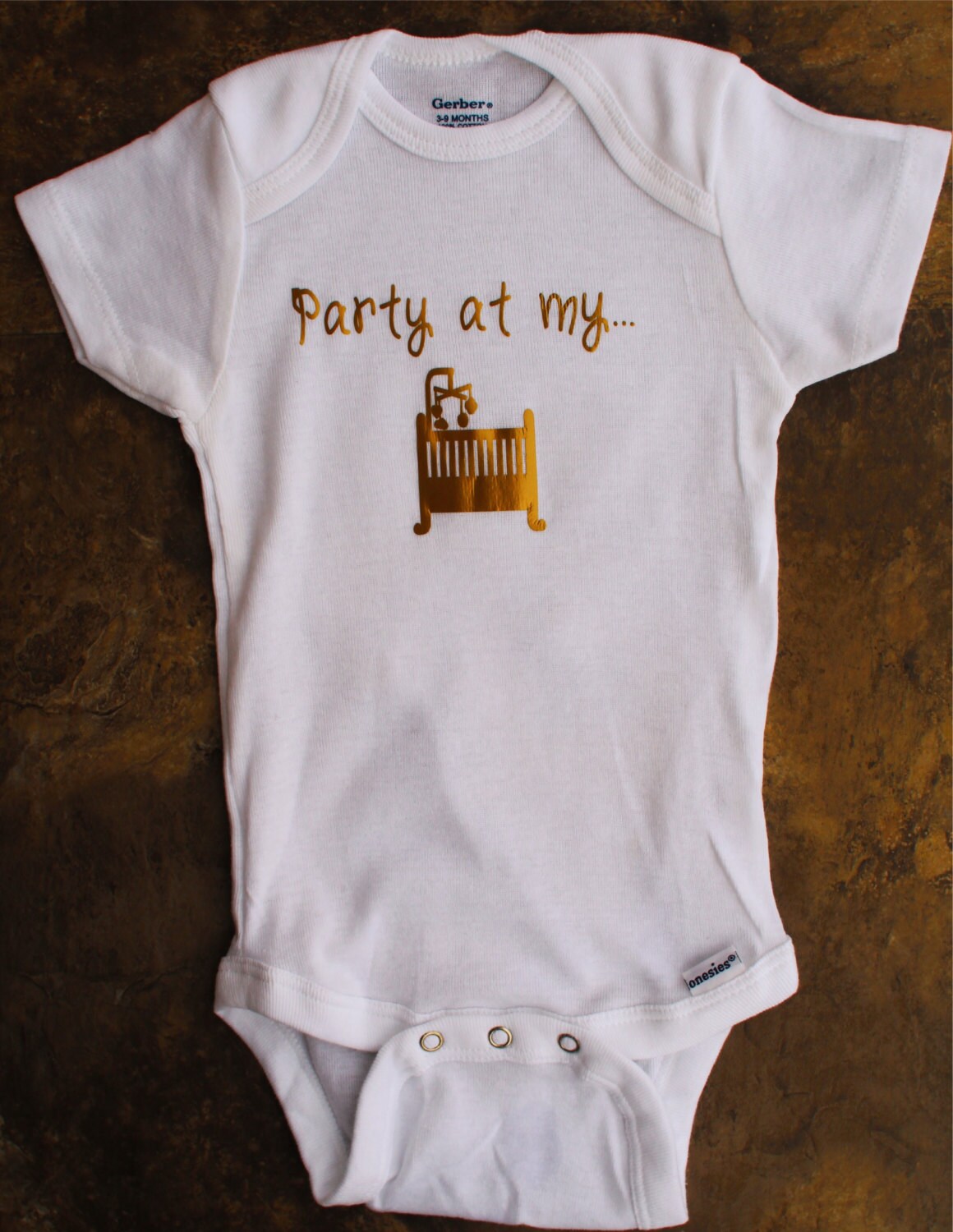 PARTY at MY CRIB Funny baby onesie funny baby onesies funny