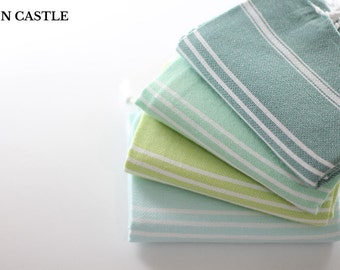 Set of 4 | Tea Towel Set | Dish Towel | Kitchen Towel | Turkish Hand Towel | Kitchen Towel Set | Baby Towel | Tea Towel | Kitchen Decor