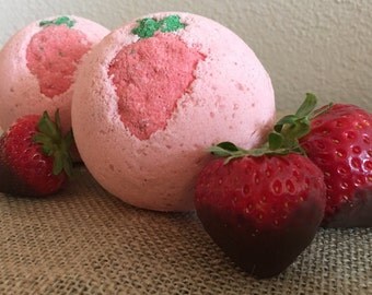 Endless Love Butter Bath Bomb; Butter Bomb; chocolate covered strawberry bath bomb; Beautiful bath art; Lush Quality bath bomb