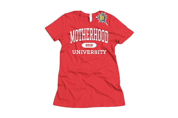 motherhood university shirt