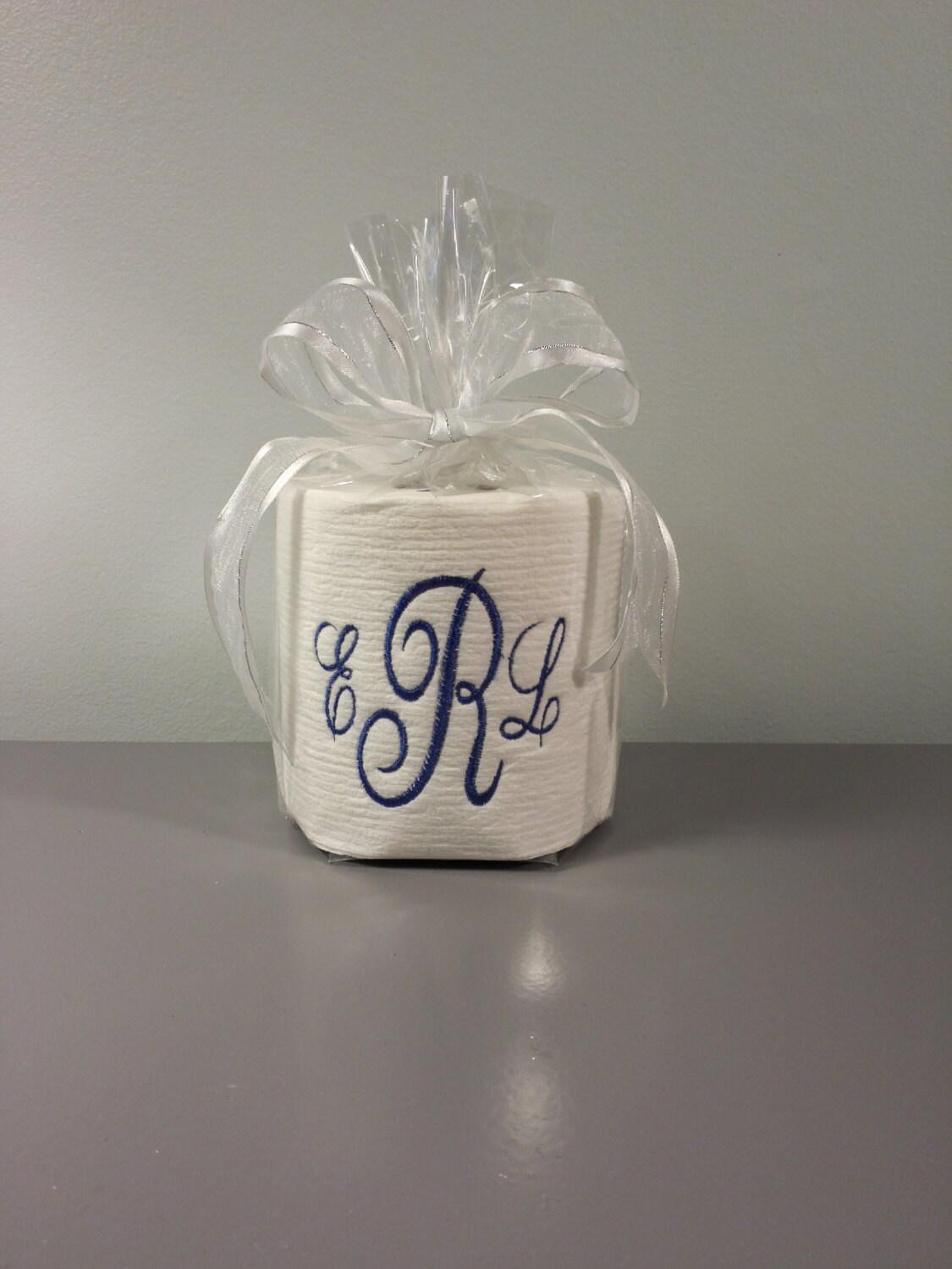 CUSTOM Embroidered Toilet Paper CUSTOM Monogram Toilet Paper