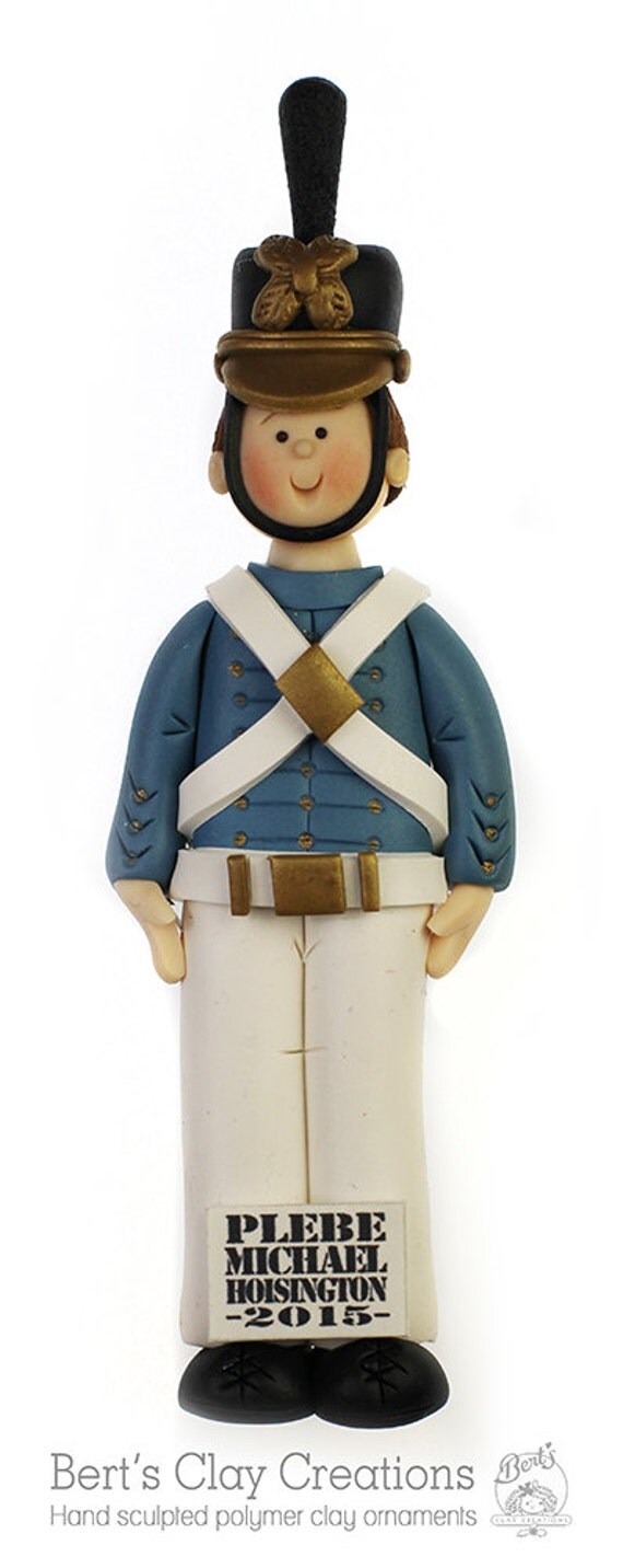 west point cadet or plebe ornament by bertsclaycreations west point cadet or plebe ornament by bertsclaycreations