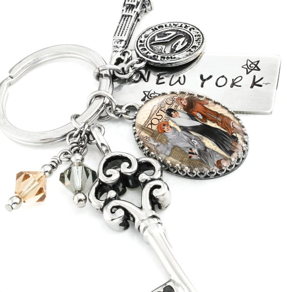 New York Key Chain Ladies Keychain Key Chain Jewelry Key