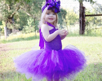 Purple Tutu Dress,Crochet Toddler Tutu Dress,Baby Tutu Dresses,Purple Tutu for Babies,Purple Infant Baby Tutu,Tulle Dress for Girls Purple
