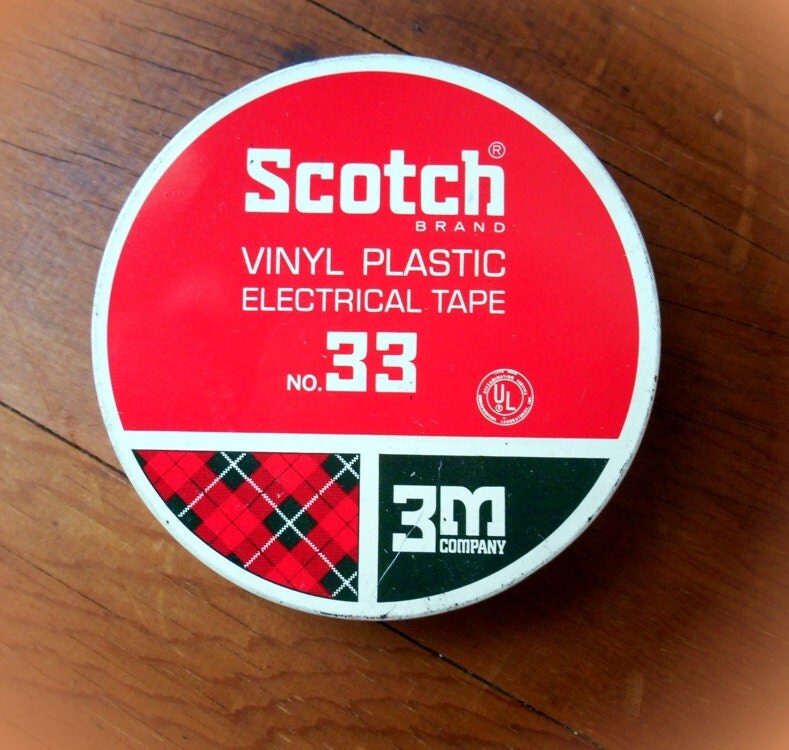 Vintage 3M Scotch Electrical Tape Tin Use for a Reusable Gift Box