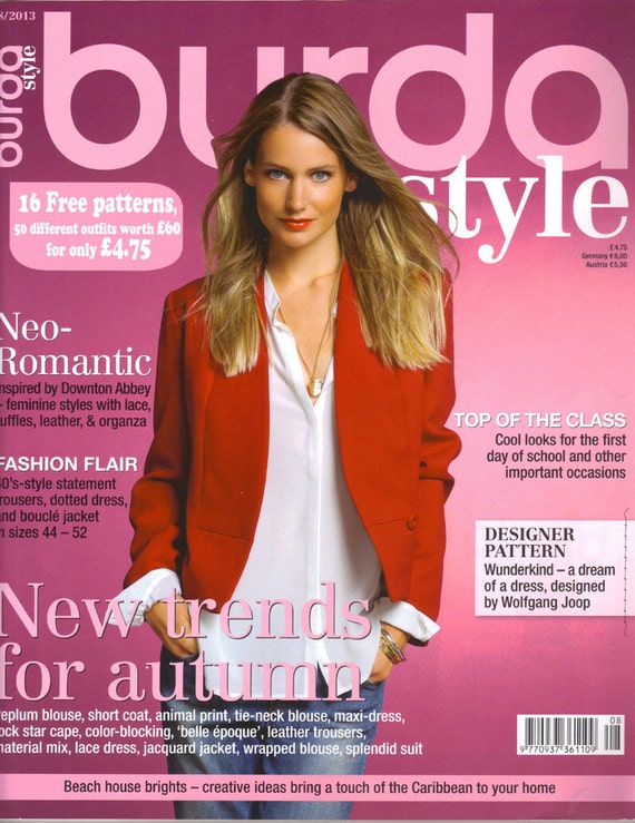 BURDA MAGAZINE WITH UNCUT PATTERNS № 6/2013 IN RUSSIAN LANGUAGE BURDA MAGAZINE WITH UNCUT PATTERNS № 6/2013 IN RUSSIAN LANGUAGE