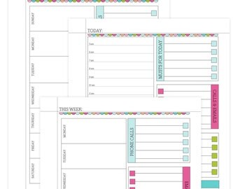 HOMEKEEPING FOUNDATIONS Planner + Calendar - 3 standard-sized documents - Instant Download