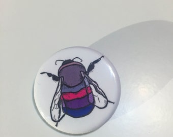 Bisexual Bee Button