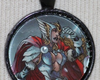 Jane Foster Goddess of Thunder Thor Marvel Avengers Comic Book Heroin Necklace
