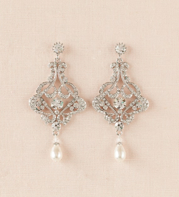 Bridal Earrings Chandelier wedding earrings Crystal Bridal