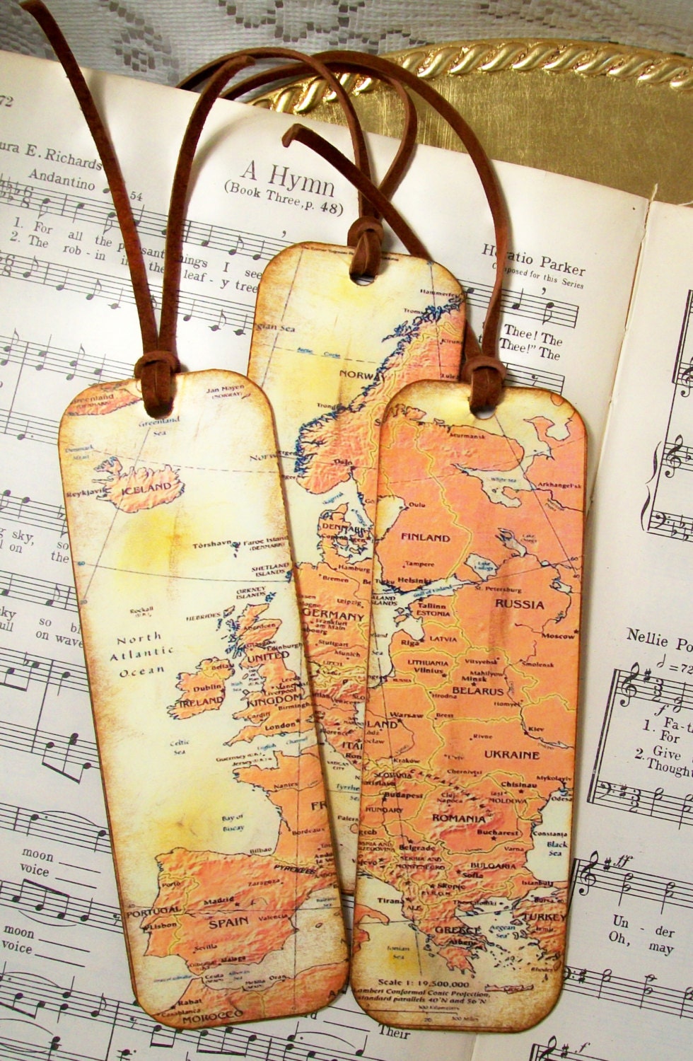 europe bookmarks gifts for men map bookmarks set of 3 european