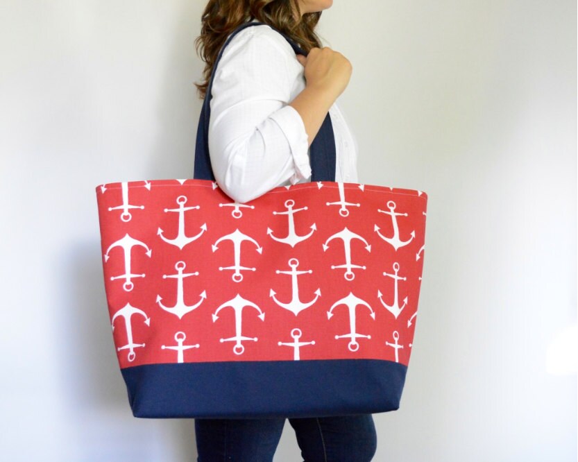 EXtra Large Canvas Tote Bag Beach Tote Bag by Boutique1324 on Etsy