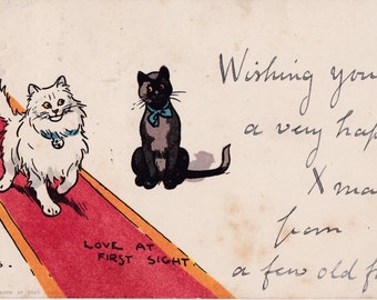 Vintage English Postcard, was signed / mailed in 1920s
