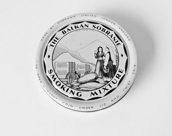Vintage Sobranie 'The Balkan Sobranie Smoking Mixture' Empty Tin